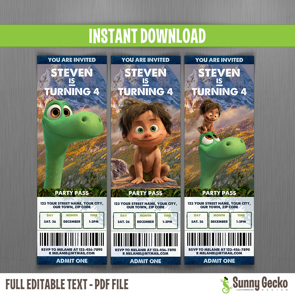 the-good-dinosaur-birthday-ticket-invitations-instant-download-edit